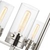 Nuvo Intersection 5-Light Chandelier - Polished Nickel with Clear Glass 60/7635